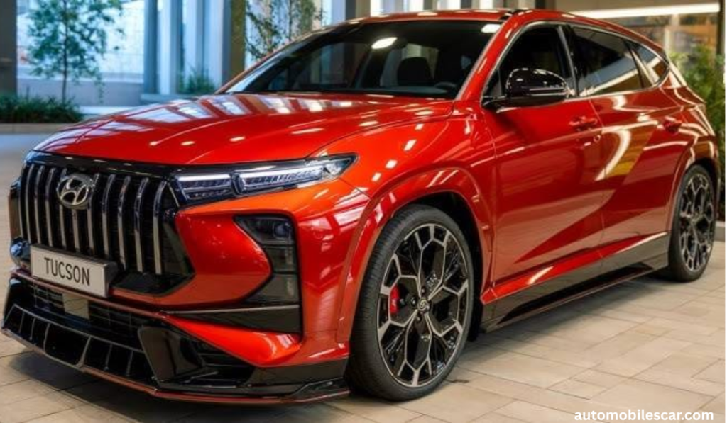 नई Hyundai Tucson 2026 SUV का साइड प्रोफाइल