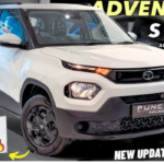 Tata Punch car front view on road price India