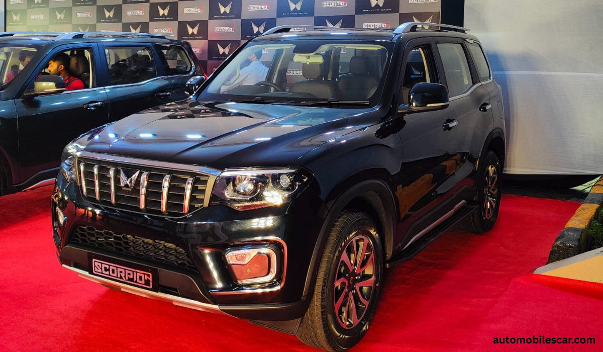 Mahindra Scorpio SUV का फ्रंट लुक – दमदार डिज़ाइन और मजबूत रोड प्रेजेंस