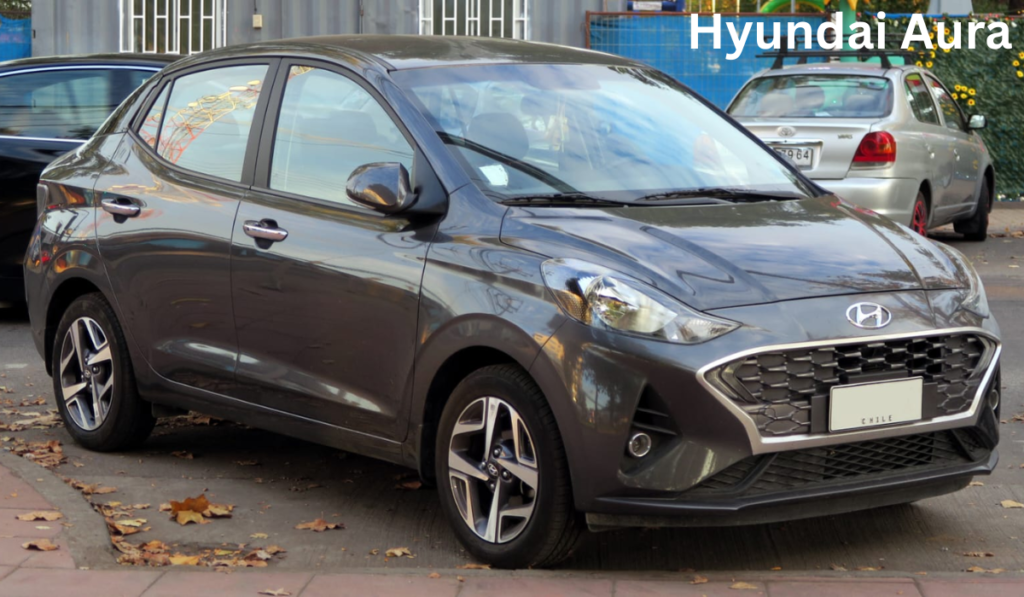 Hyundai Aura Car Front Side Design in India