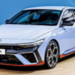 Hyundai Elantra N 2026 front sporty design with LED headlights