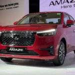 Honda Amaze 2026 का फ्रंट लुक LED हेडलाइट और नई ग्रिल डिजाइन के साथ