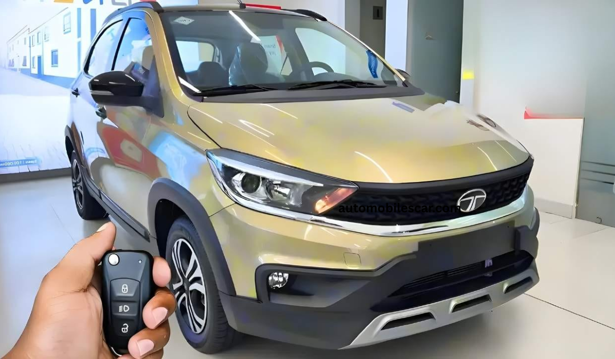 Tata Tiago 2026 front view with stylish grille and LED DRLs