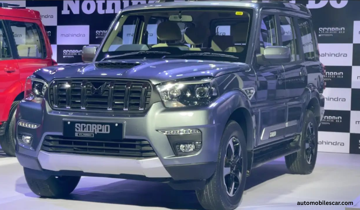 Mahindra Scorpio Pro 2026 front view with bold grille and LED DRLs