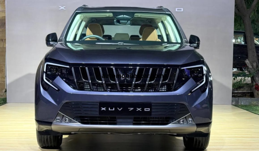 महिंद्रा XUV 7XO 2026 फ्रंट लुक के साथ LED हेडलाइट और बोल्ड ग्रिल डिजाइन