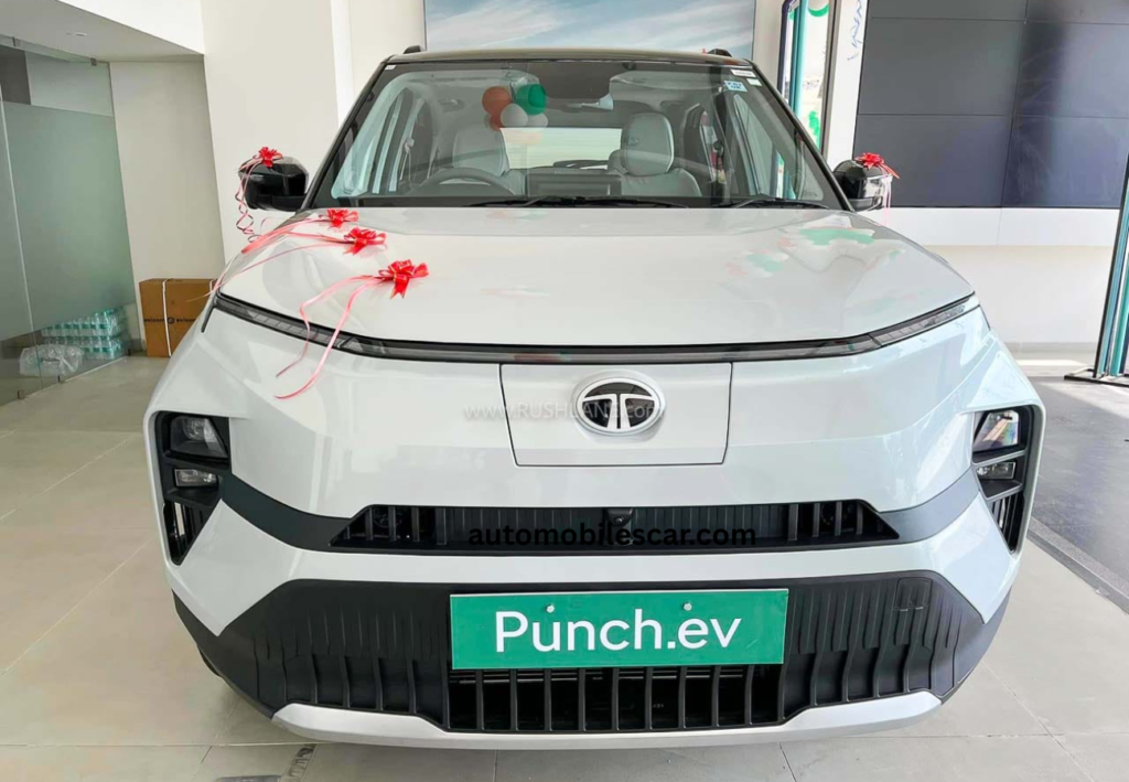Tata Punch EV interior dashboard touchscreen display