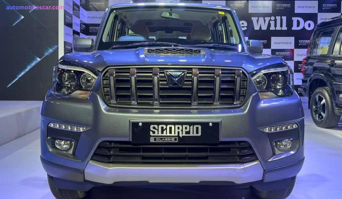 Mahindra Scorpio Classic SUV का फ्रंट लुक और दमदार डिजाइन