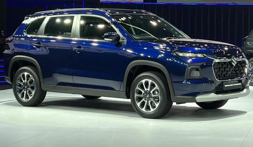 Maruti Grand Vitara Hybrid SUV Side Profile with Alloy Wheels