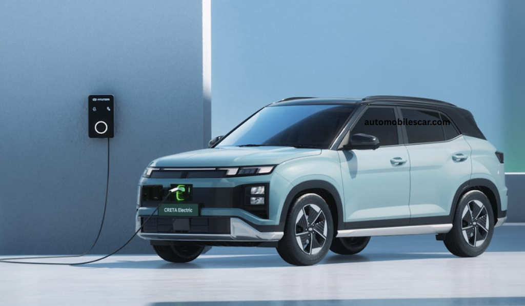 नई Hyundai Creta Electric का साइड प्रोफाइल, एयरो एलॉय व्हील्स और स्टाइलिश बॉडी