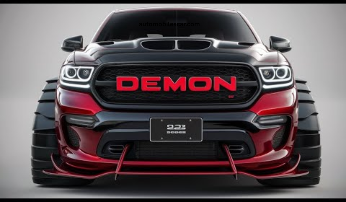 2026 Dodge Demon का फ्रंट लुक, 909 HP सुपरचार्ज्ड V8 इंजन के साथ नई मसल कार