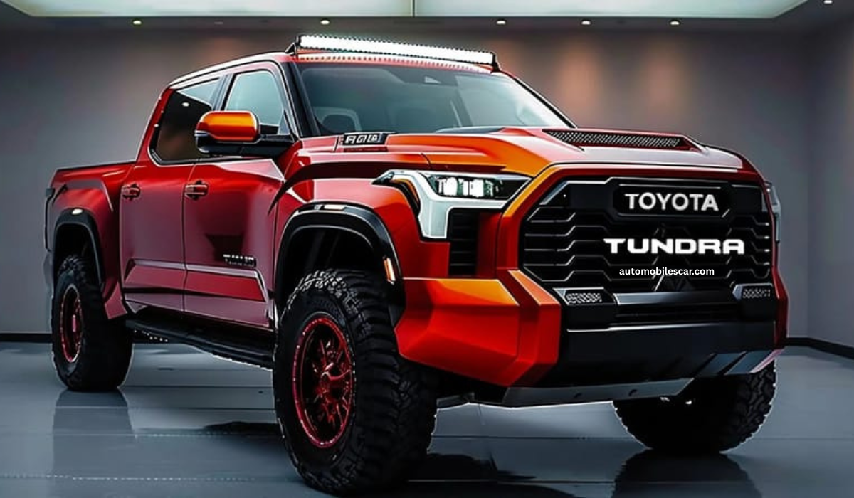 2026 Toyota Tundra for sale मॉडल का फ्रंट डिजाइन और बड़ा ग्रिल