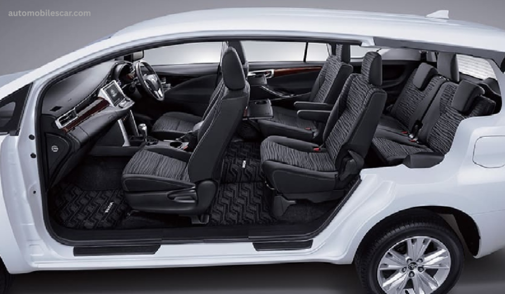 Toyota Innova Crysta interior dashboard touchscreen infotainment system