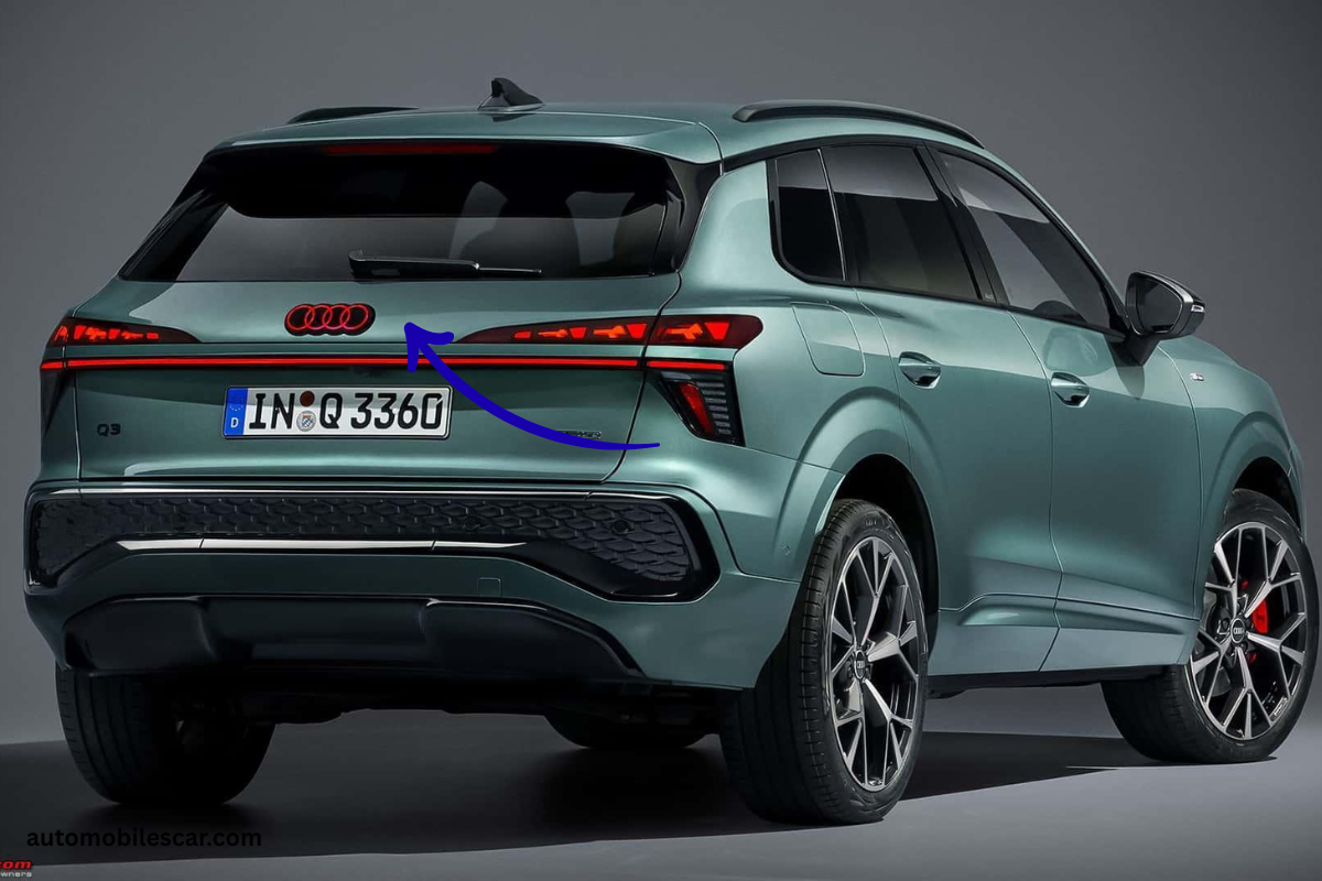 2026 Audi Q3 rear view with LED light bar design
