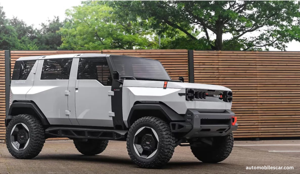 Mahindra Thar.e interior dashboard with digital display